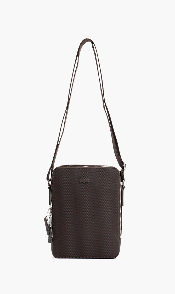 

Lacoste Chantaco Matte Stitched Leather Vertical Camera Bag