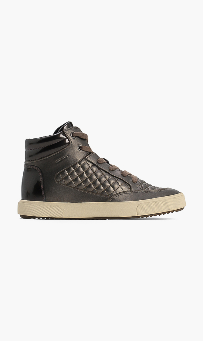 Geox Blomiee Quilted High-top Sneakers