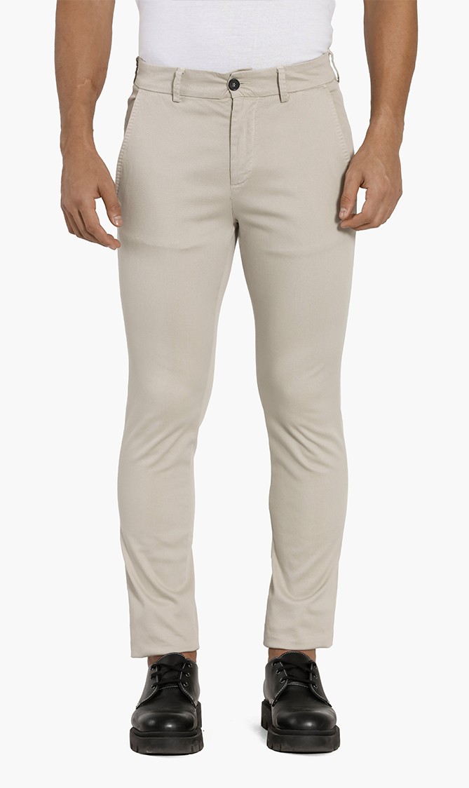 

Plain Chino Pants, Brown
