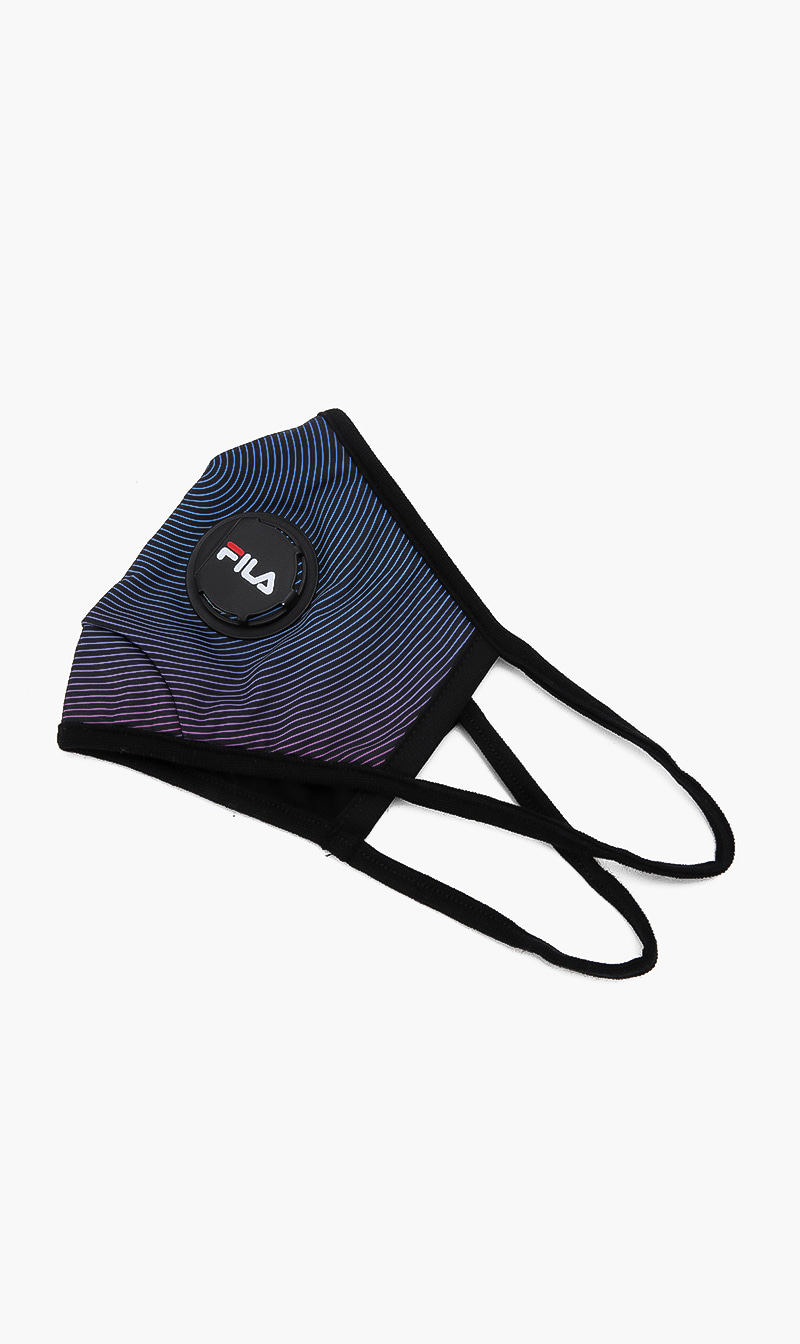

Abstract Face Mask, Blue