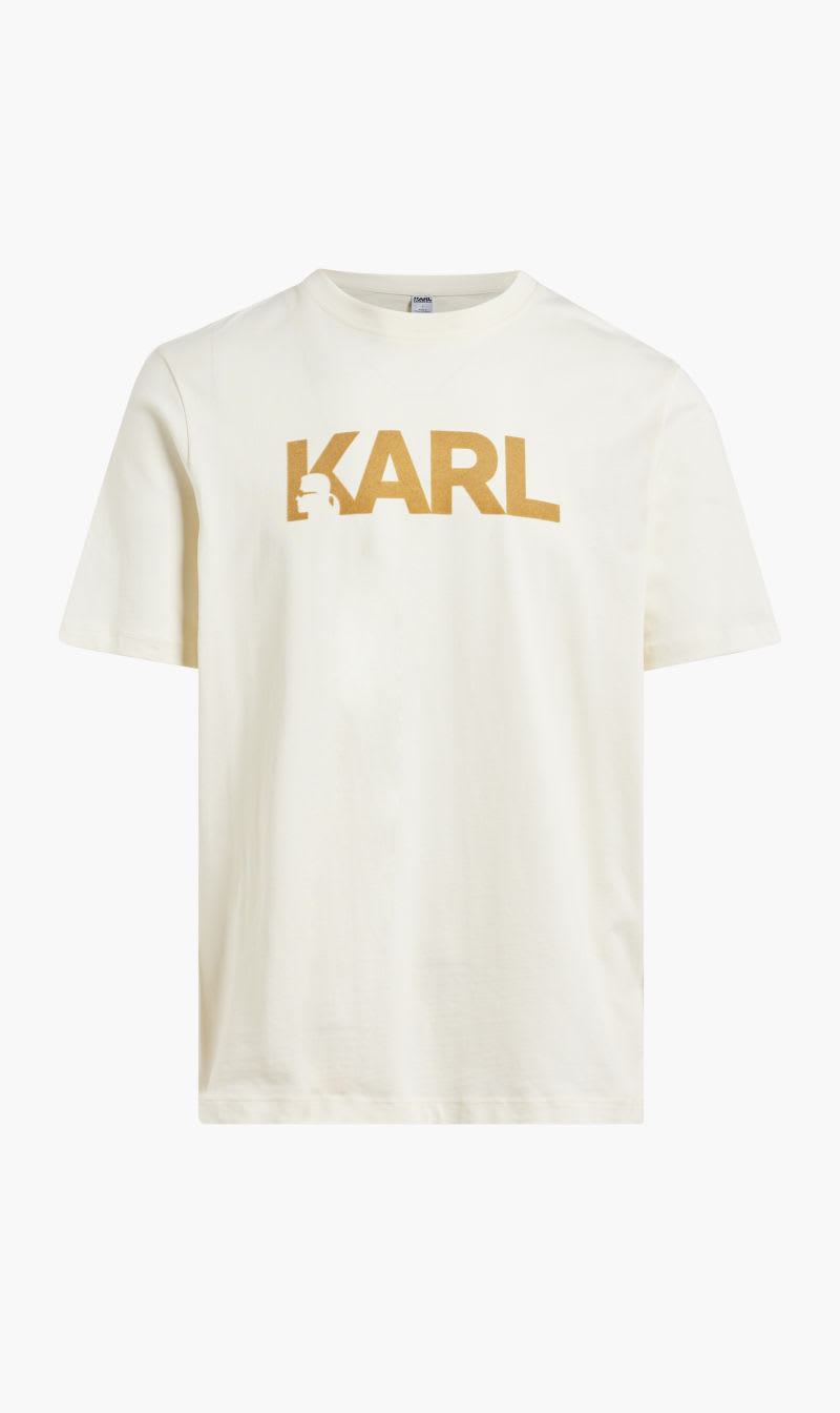 

Karl Lagerfeld Purple Flock Logo Crew Neck T-shirt for Men | The Deal Outlet