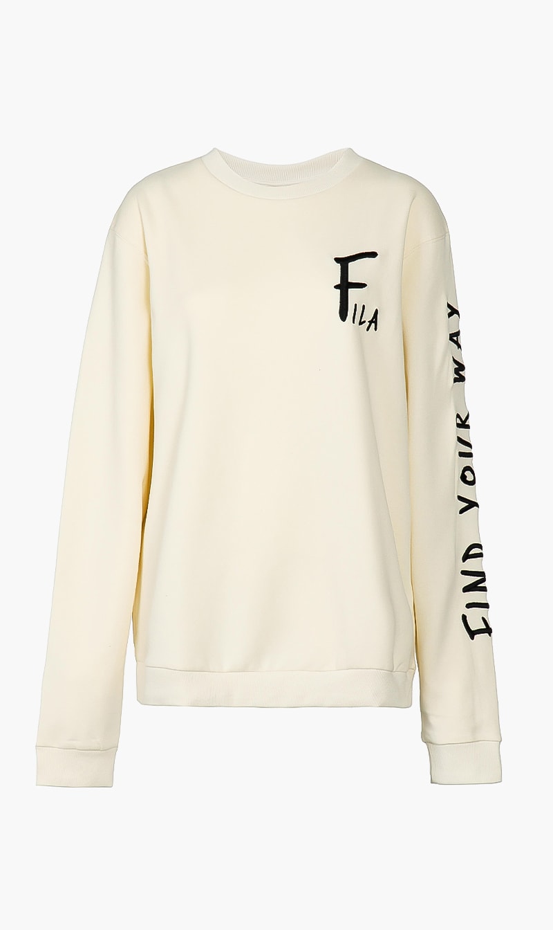 

Graphic Crew Sweatshirt, White