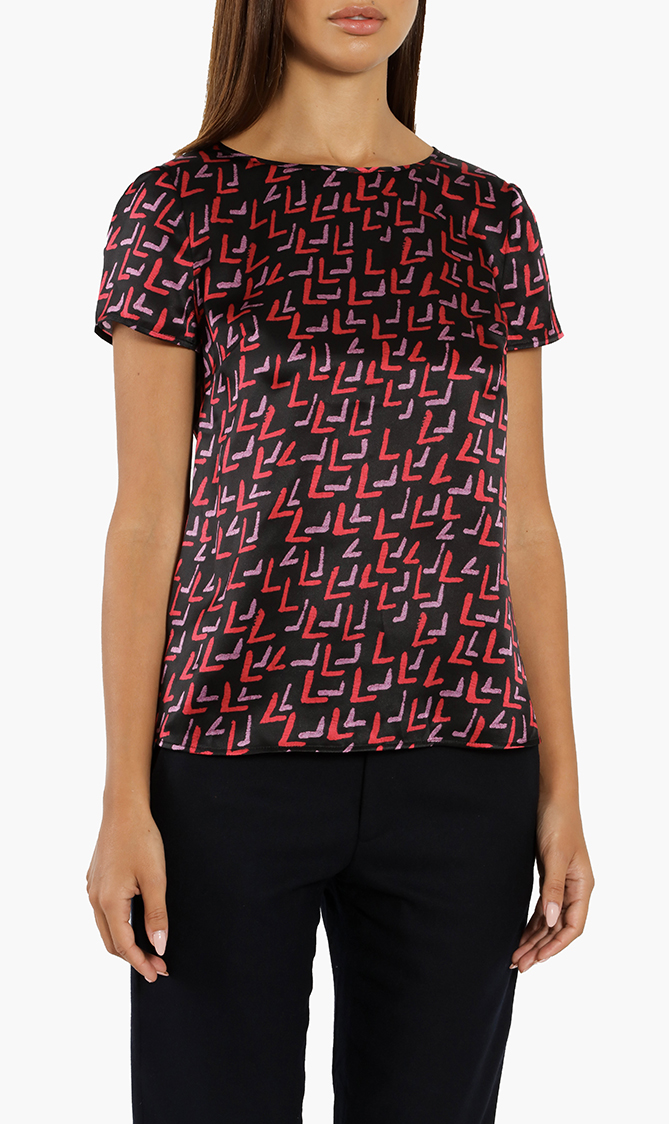 

Emporio Armani Silk Printed Top