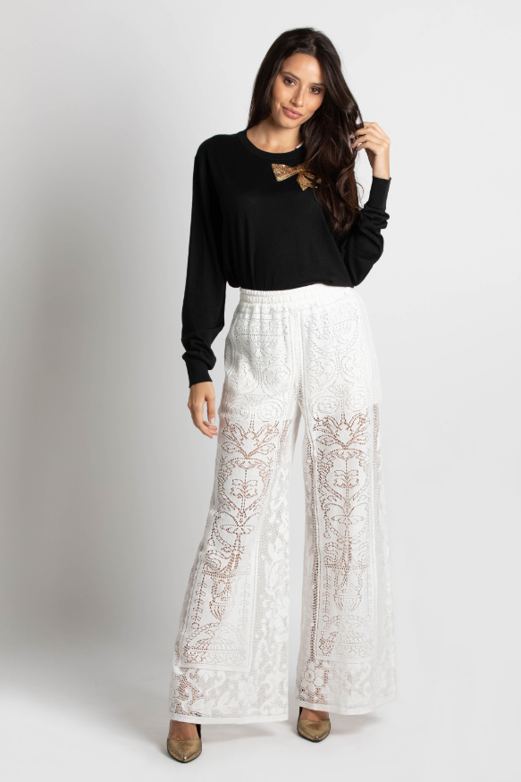 

Dolce&gabbana Embroidered Wide Leg Trouser