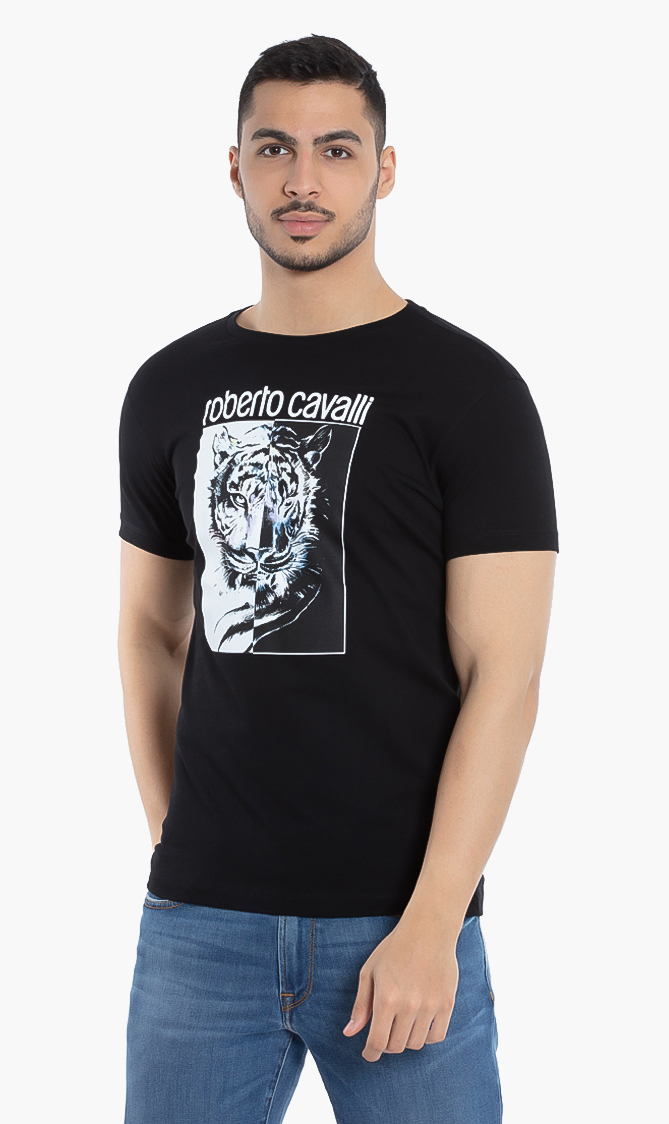 

Roberto Cavalli Leopard Photo Print T-shirt