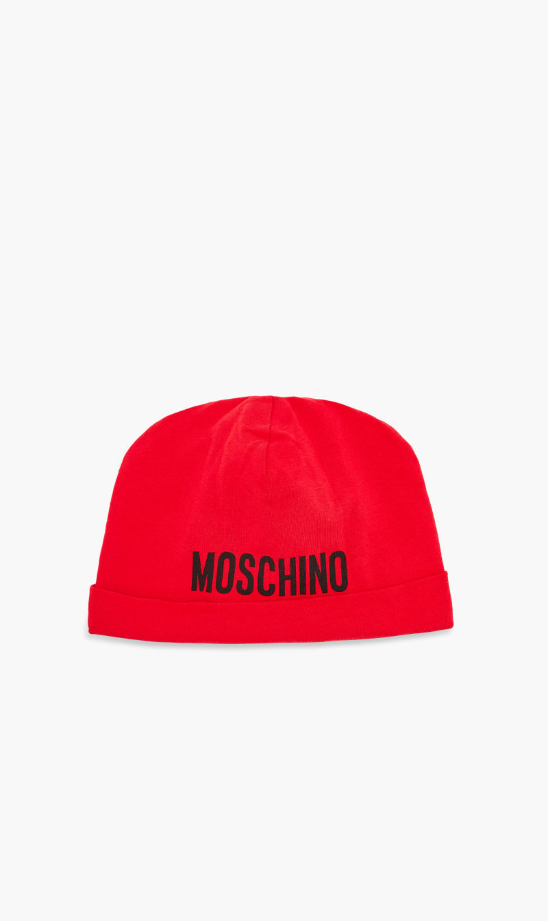 

Moschino logo folded hem hat | the deal outlet, Red