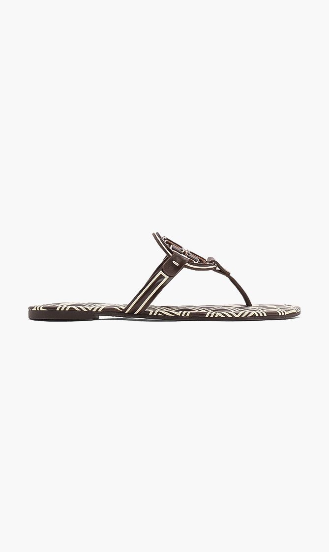 

Tory Burch Miller Metal Logo Leather Sandal