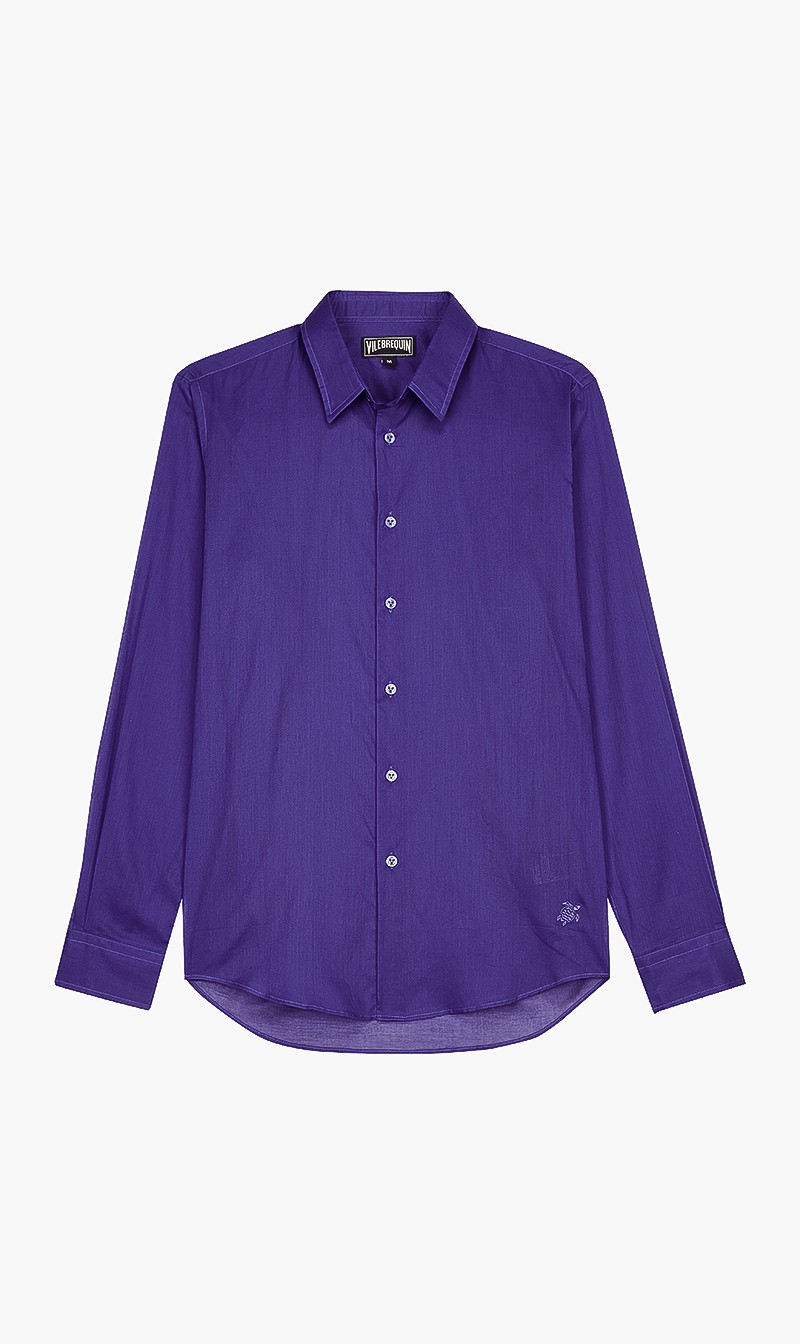 

Vilebrequin Blue Solid Shirt for Men | The Deal Outlet