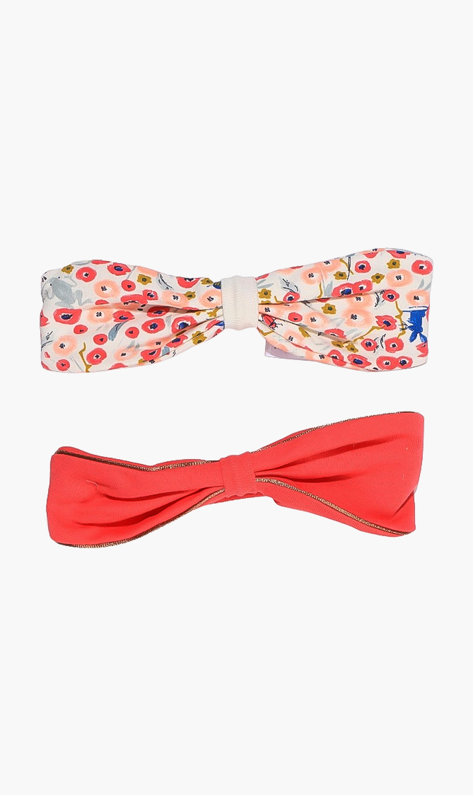 Petit Bateau Pink 2-pack Printed Headband for Girls | The Deal Outlet