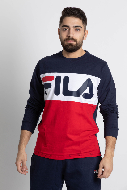 

Fila Graphic Colour Block Long Sleeves Tee