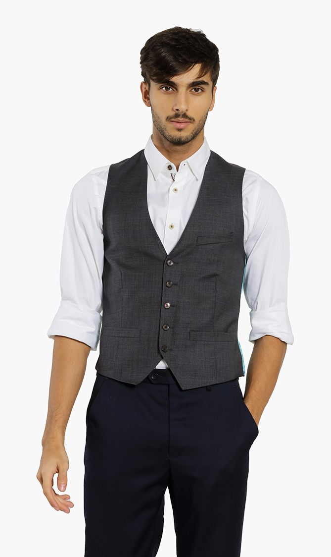 

Modern Fit Debonair Plain Waistcoat