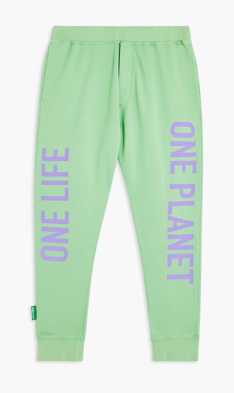 

Dsquared2 Green Cuffed Bottom Joggers for Men | The Deal Outlet