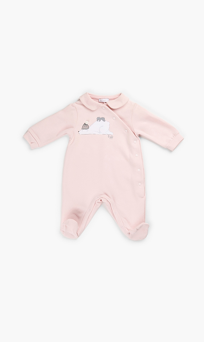 

Il Gufo Overall Onesies With Chest Print