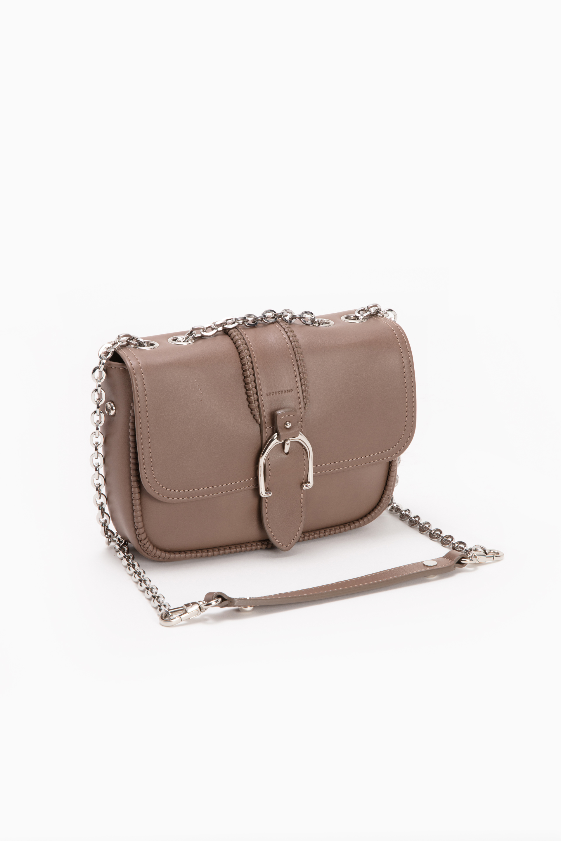 

Longchamp Braided Solid Shoulder Bag