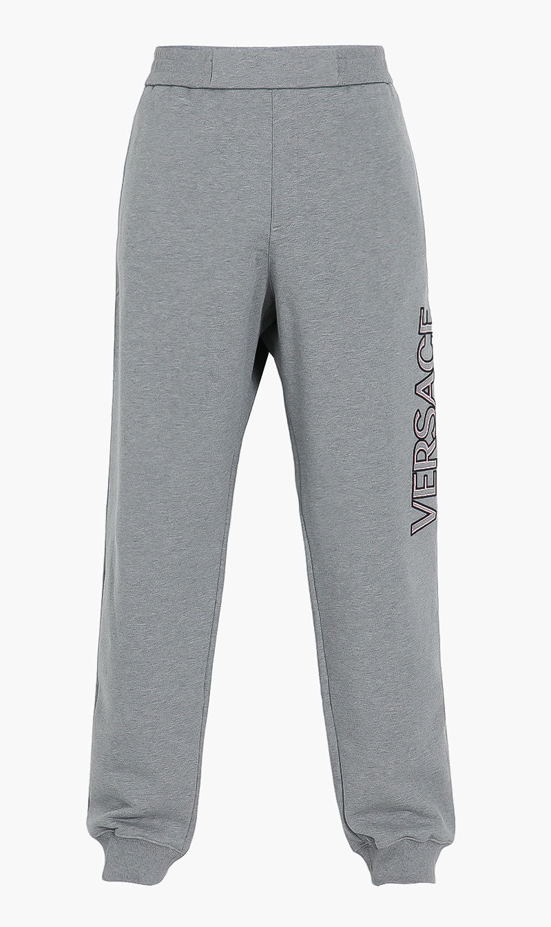 

Embroidered Logo Track Pants, Grey