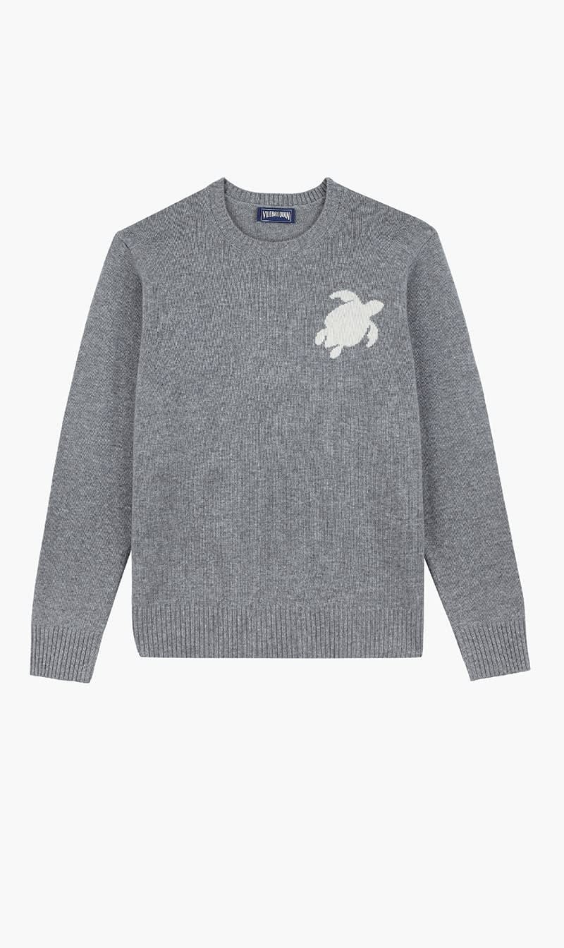 

Vilebrequin Grey Cashmere Crewneck Sweater for Men | The Deal Outlet