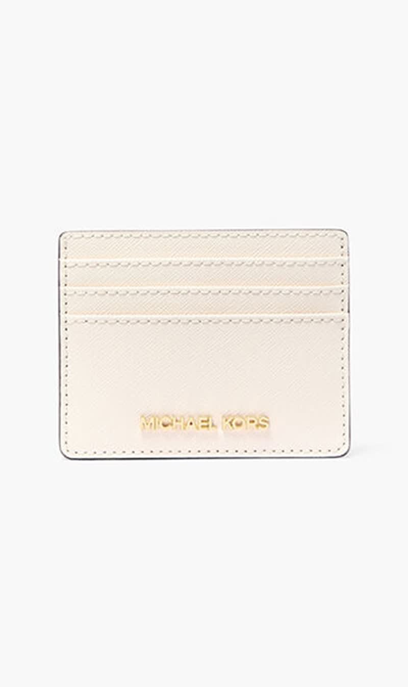 

Michael Kors Brown Jet Set Large Saffiano Leather Card Case for Women | The Deal Outlet