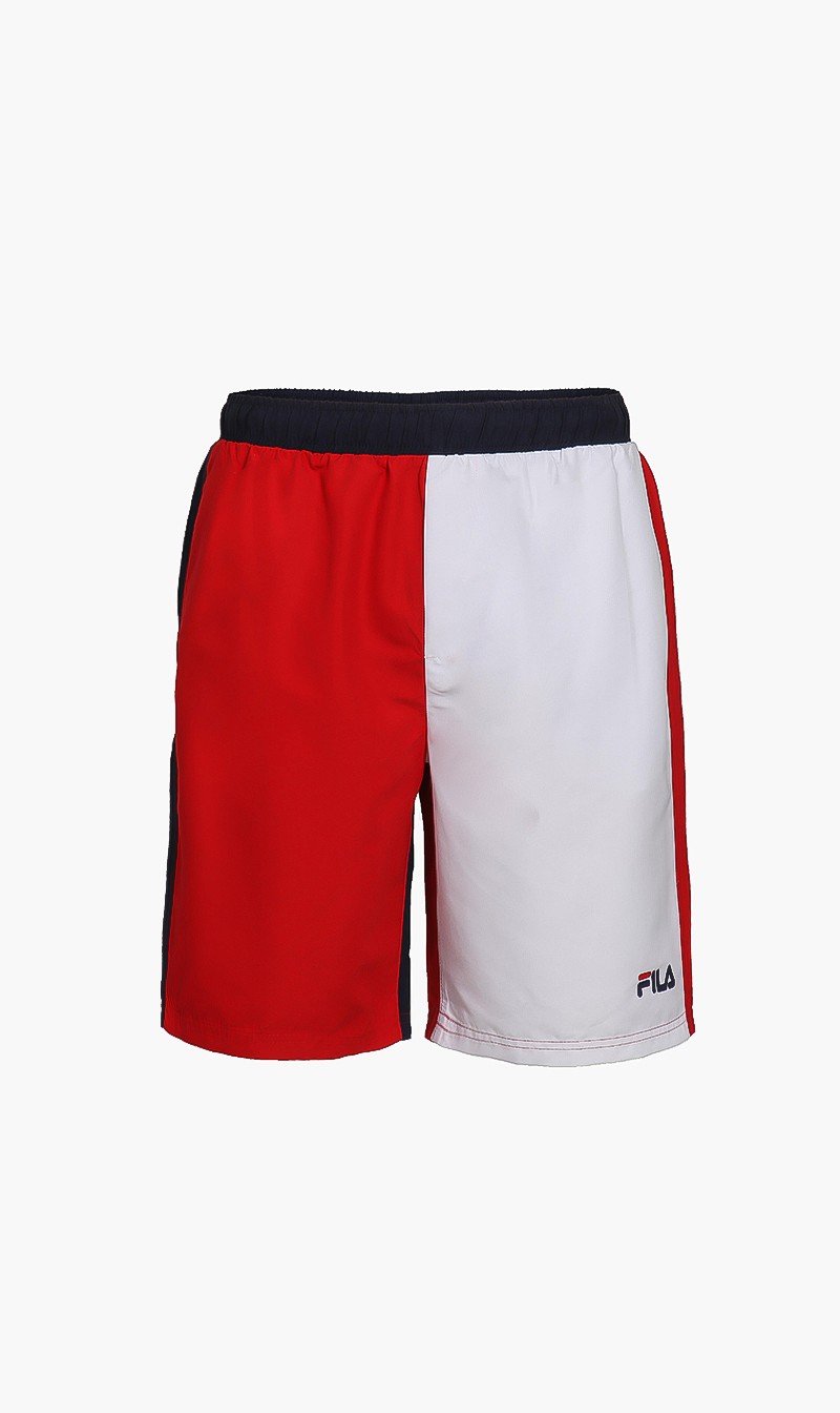 

Heather Colorblock Shorts, Red
