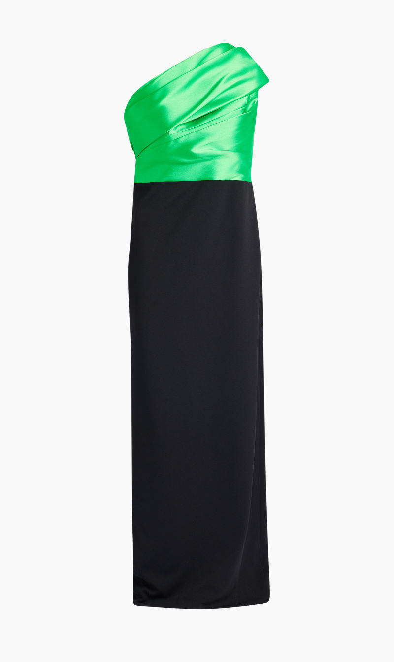 

Solace London Green Selia Maxi Dress for Women | The Deal Outlet