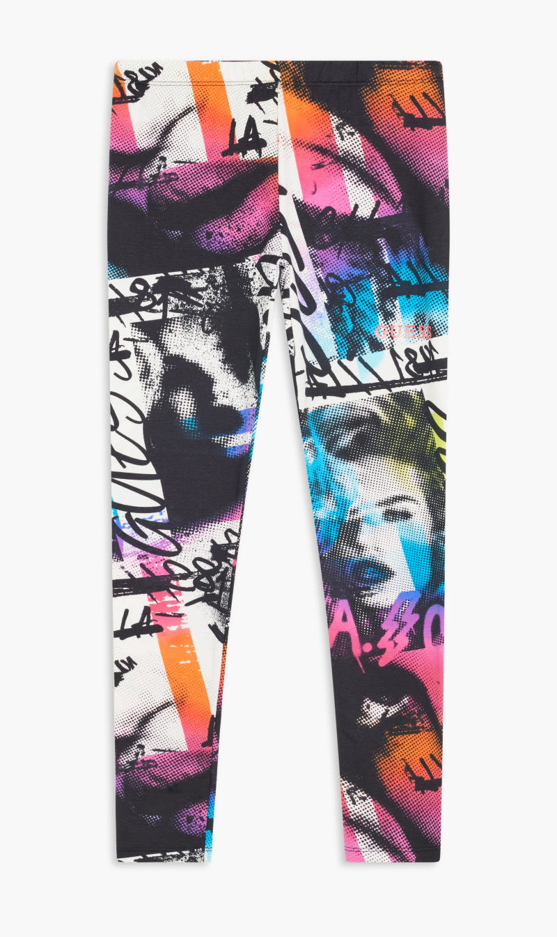 

Guess Multi-color Modern Print Leggings for Girls | The Deal Outlet