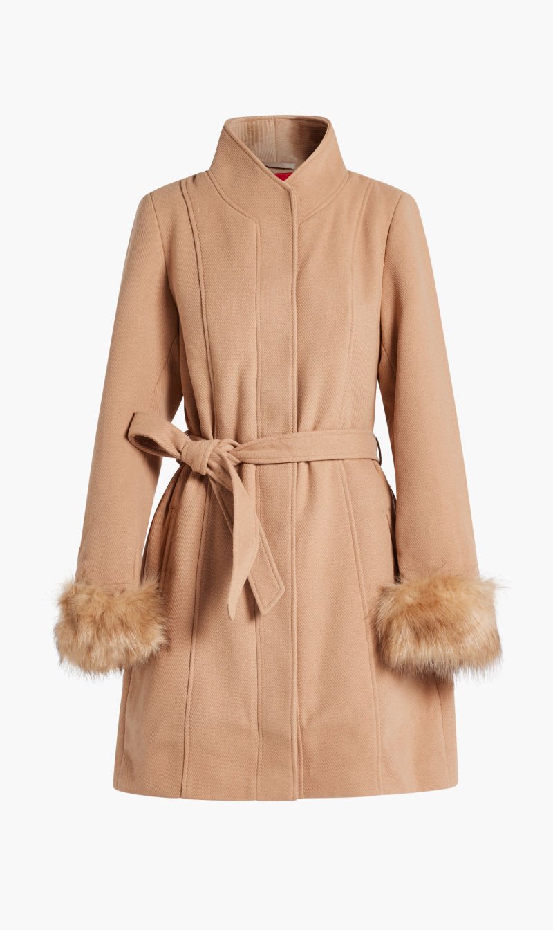 

Guess Beige Maritza Coat for Women | The Deal Outlet