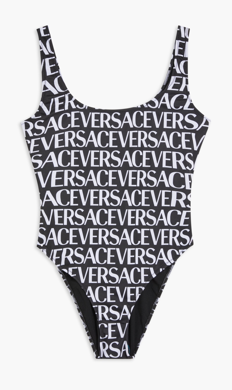 

Versace Black Swim One-piece Lycra Vita Reciclata St. Versace All Over for Women | The Deal Outlet