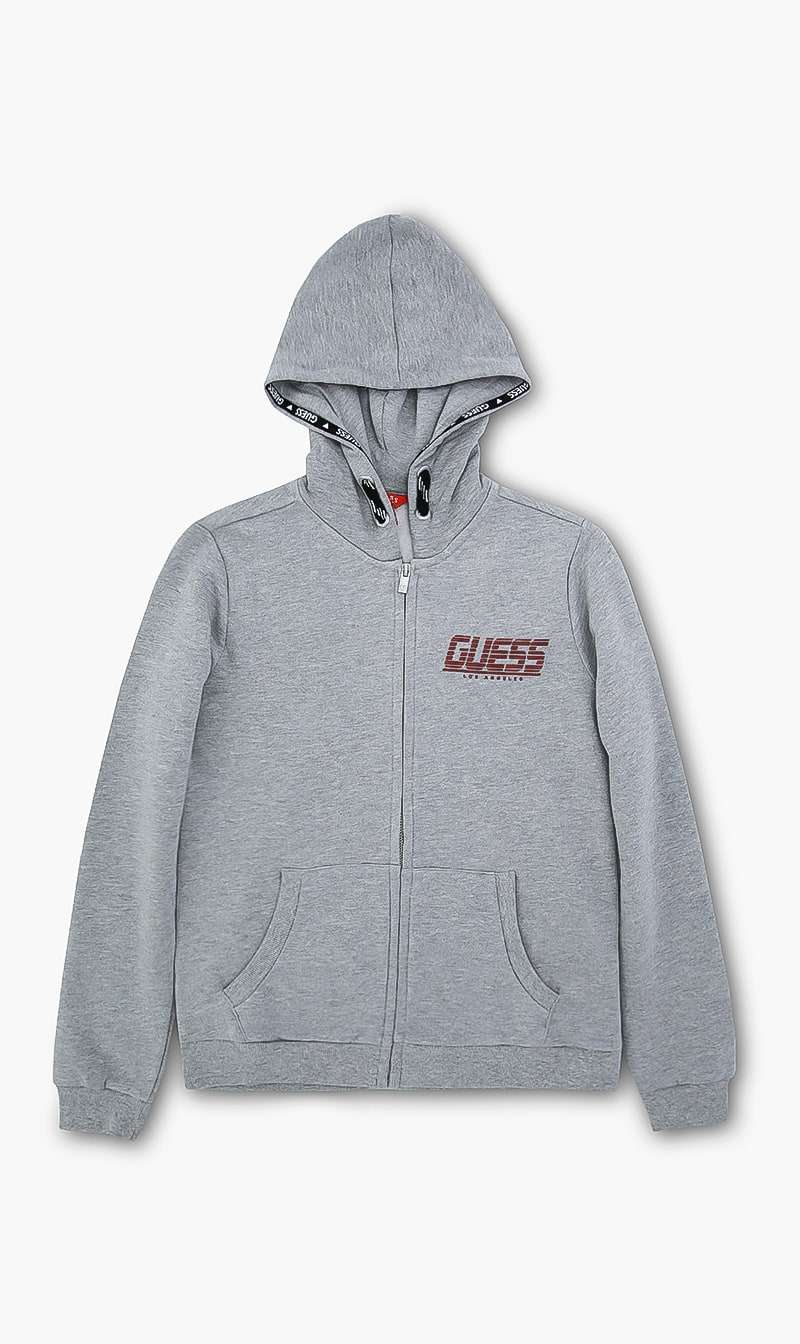 

Guess Grey Zip Closure Hoodie for Boys | The Deal Outlet