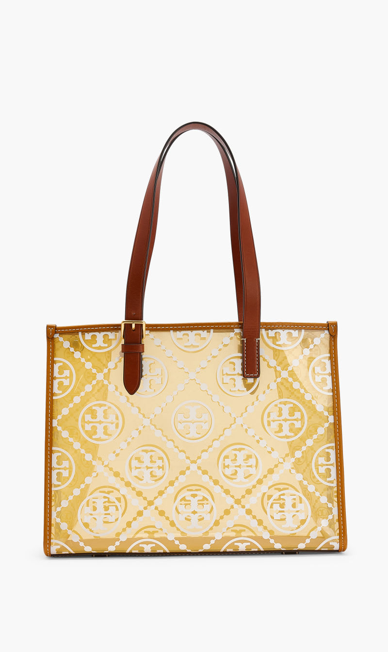 

Tory Burch Yellow T Monogram Tpu Small Tote for Women | The Deal Outlet