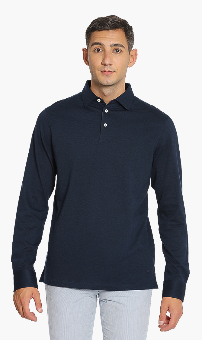 

Hackett London Slim Fit Long Sleeves Polo Shirt