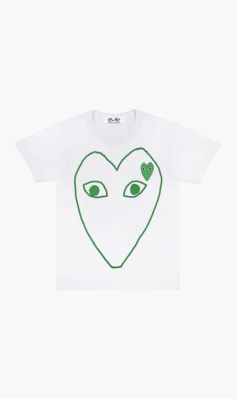 

Play Heart Outline T-shirt, White