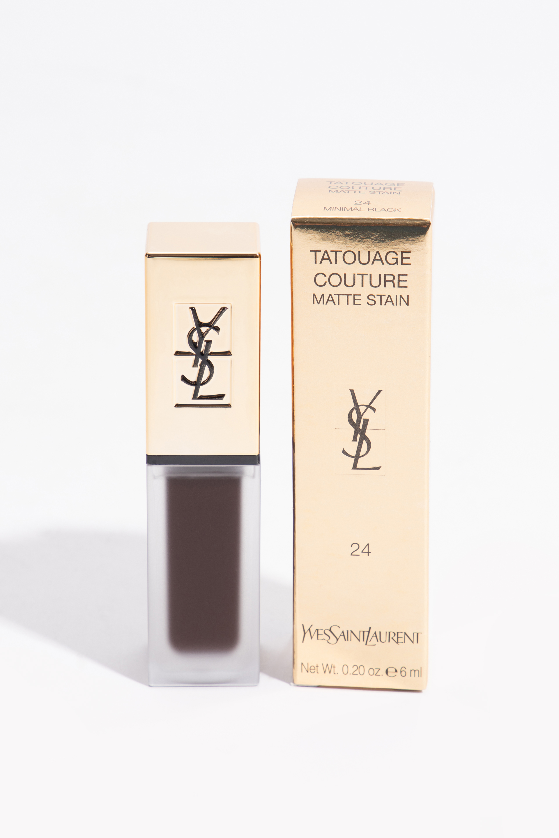 

Ysl Tatouage Couture Matte Stain Lipstick, #24 Minimal Black