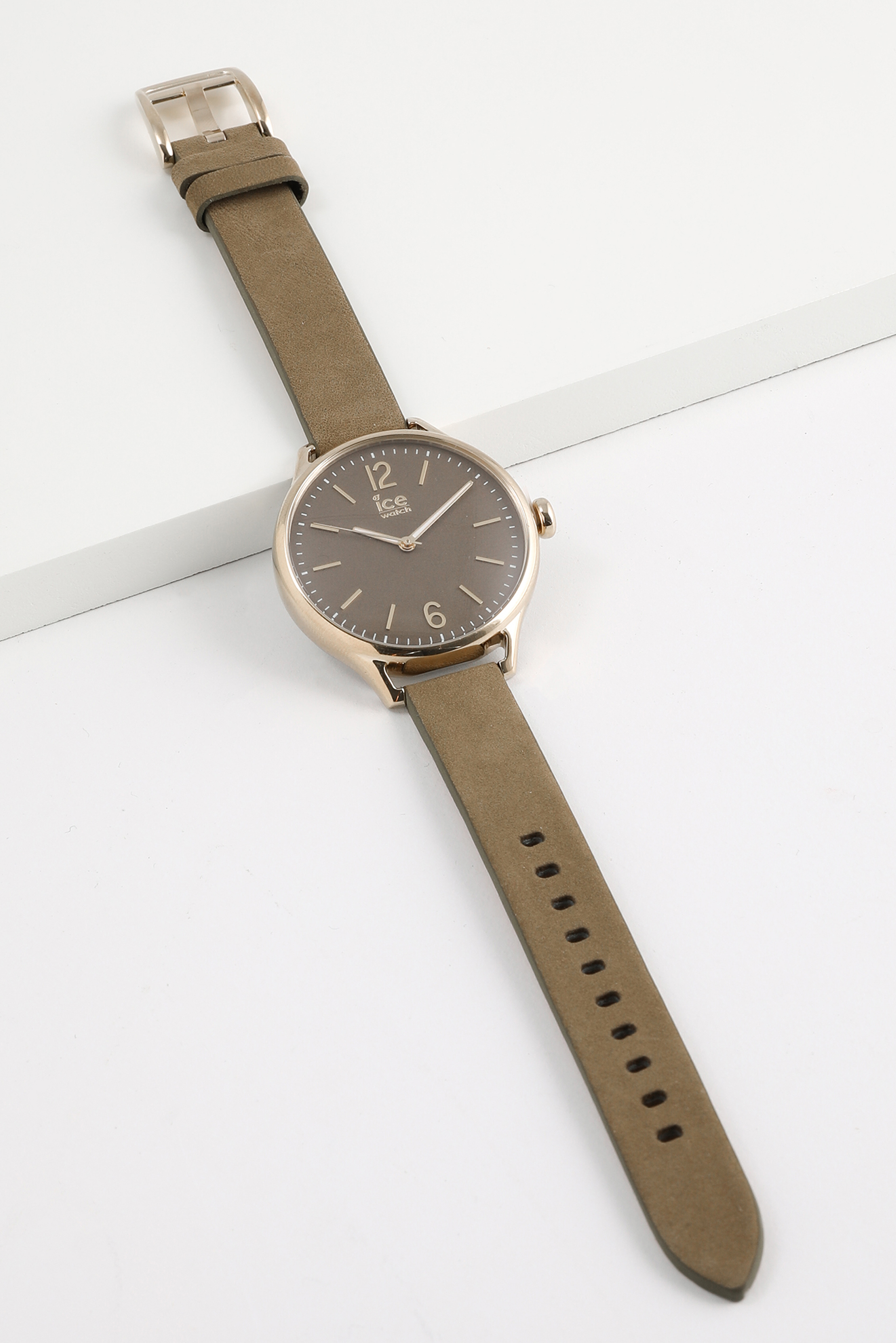 

Ice Watch Ice Time Medium Leather Khaki Analog Watch