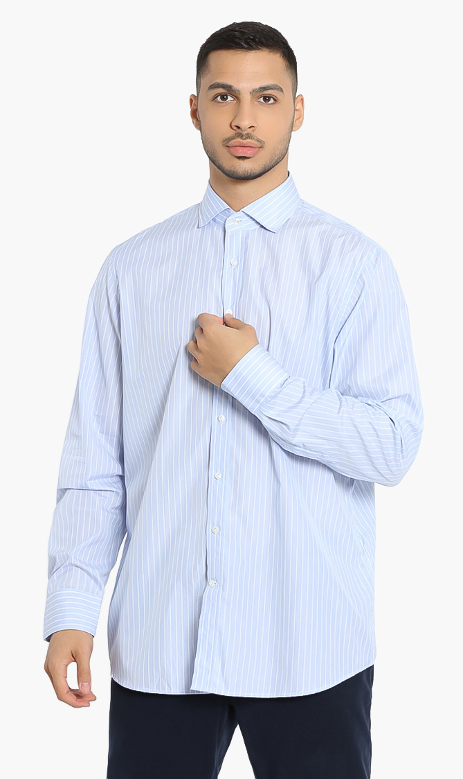 

Hackett London Mayfair Royal Pop Wide Stripe Shirt