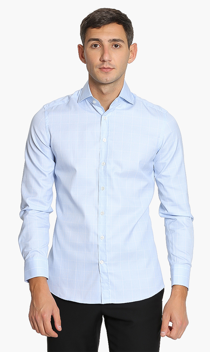

Hackett London Mayfair Jersey Pow Check Slim Fit Shirt