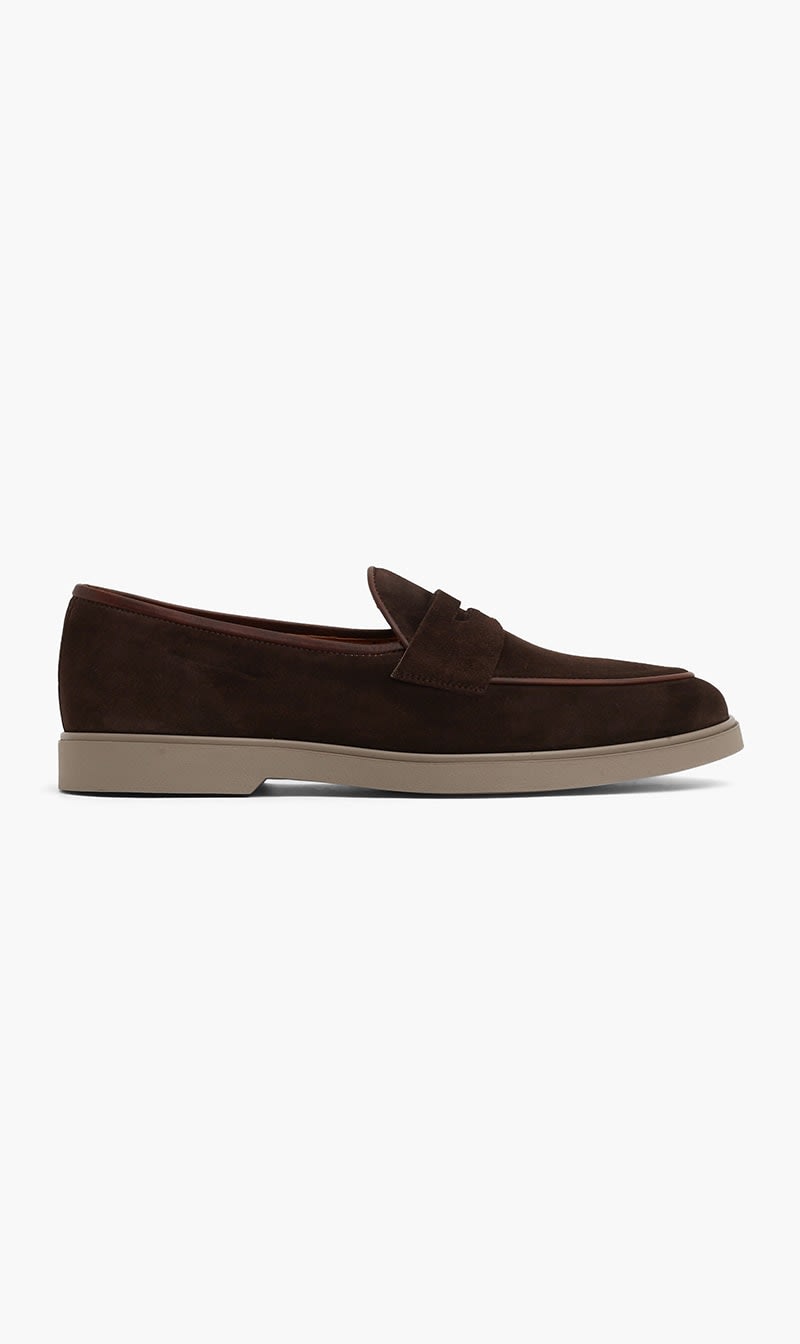 

Magnanni Brown Suede Loafers for Men | The Deal Outlet