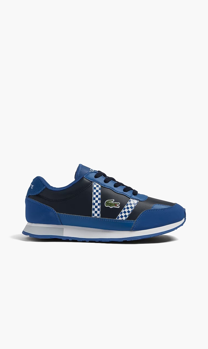 

Lacoste Blue Partner Lace Sneakers for Boys | The Deal Outlet
