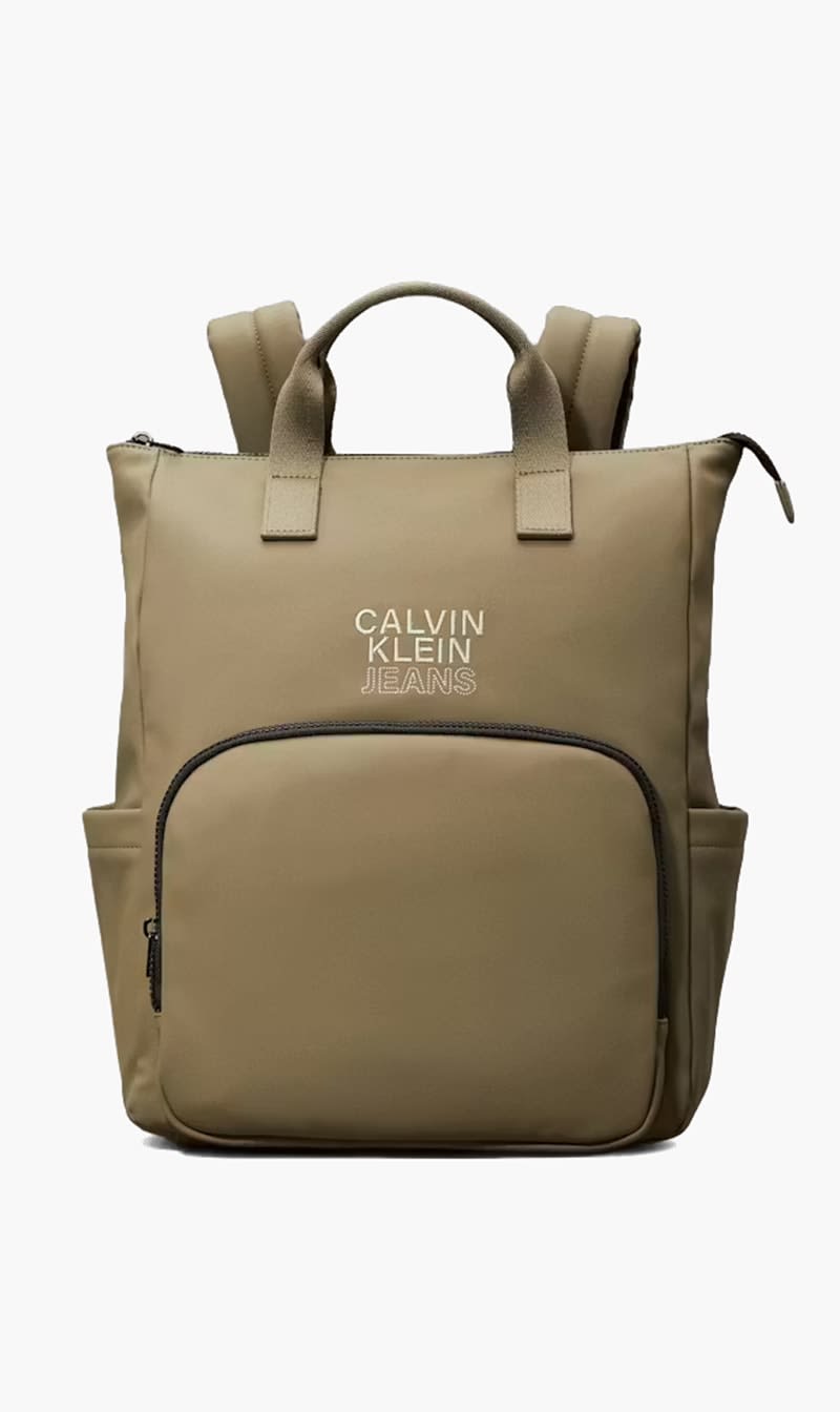 

Calvin Klein Green Rubber Diaper Backpa | The Deal Outlet