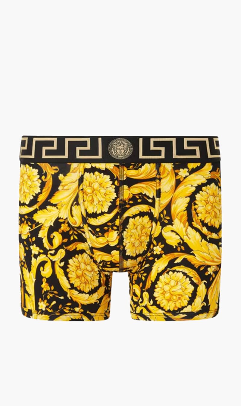 

Versace Black Bb Swim Shorts Ao Barocco for Boys | The Deal Outlet
