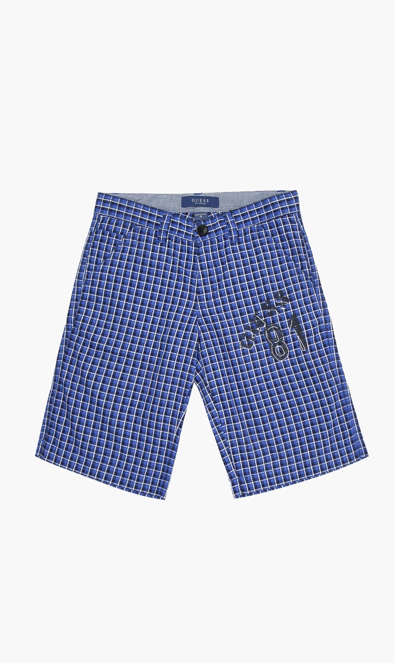 

Guess Blue Chequered Shorts for Boys | The Deal Outlet