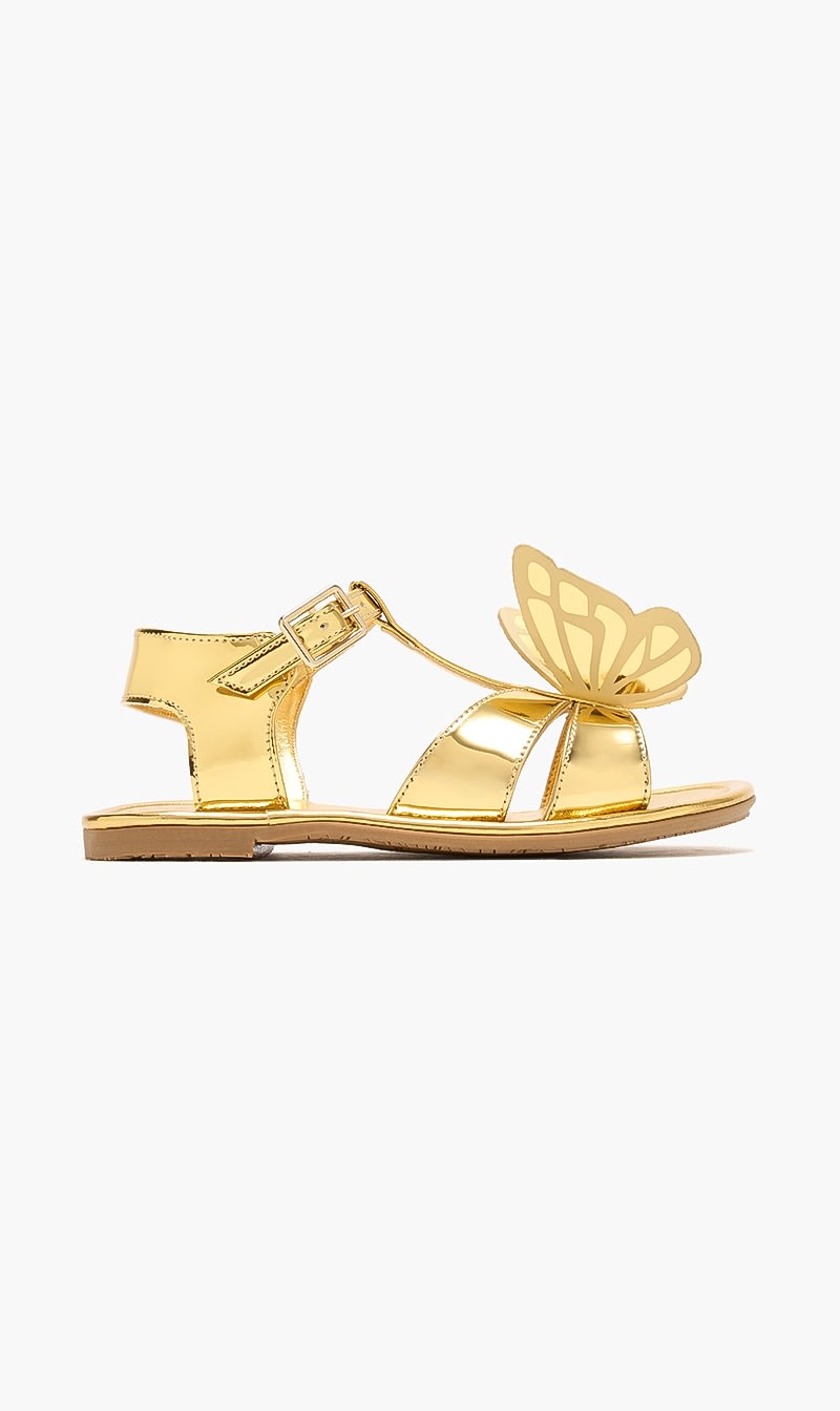 

Sophia Webster Gold Celeste Sandals for Girls | The Deal Outlet