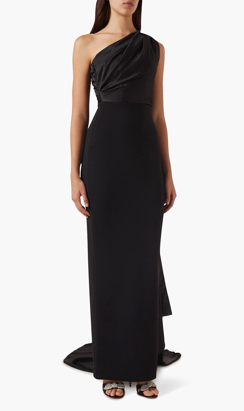 

Solace London Black Yeva Maxi Dress for Women | The Deal Outlet