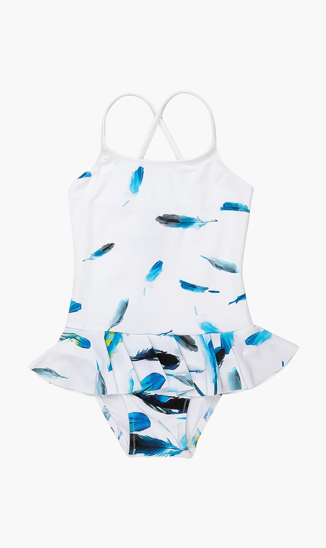 

Vilebrequin Grilly Feather Print One-piece Swimsuit
