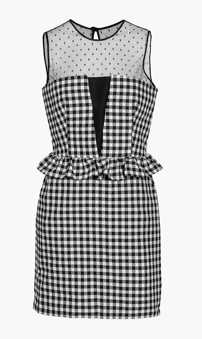 

Red Valentino Mini Plaid Dress