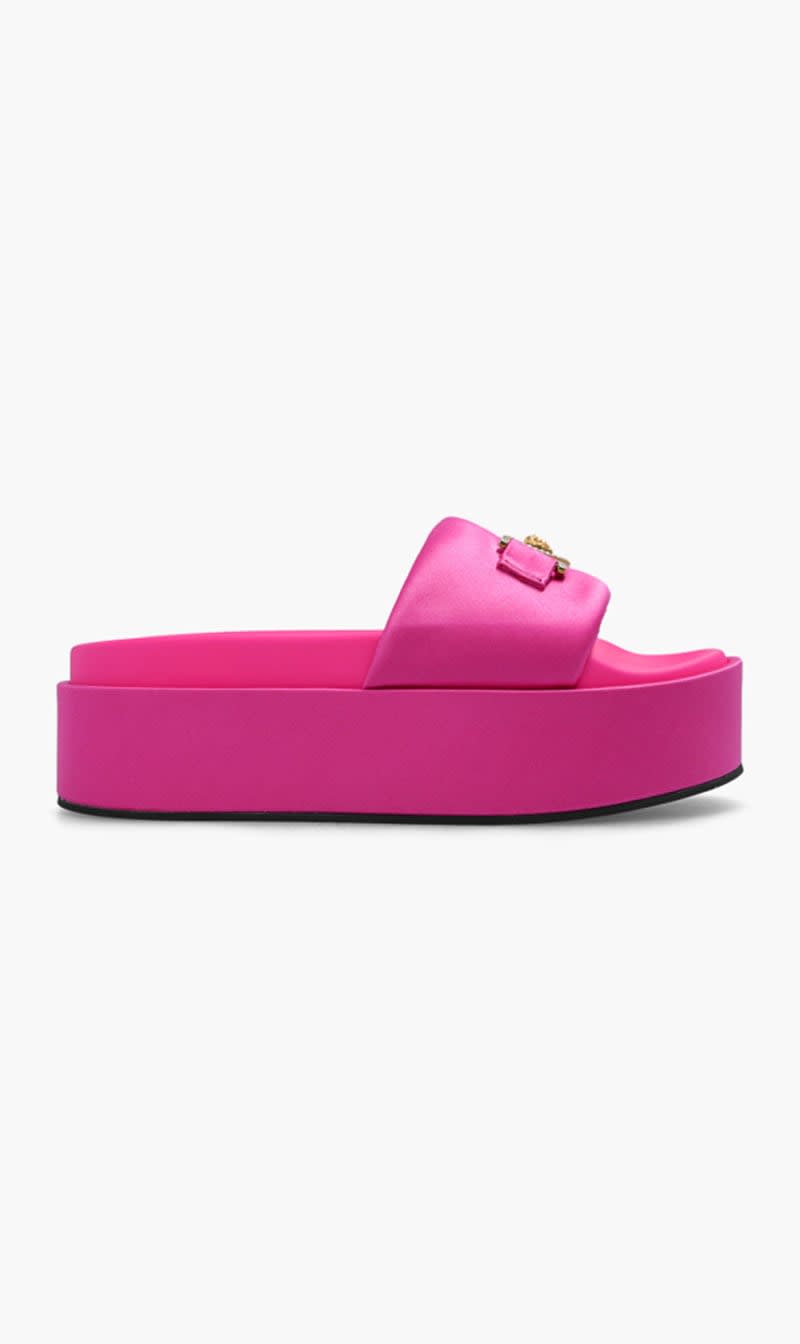 

Versace Pink Biggie Medusa '95 Platform Sandals for Women | The Deal Outlet
