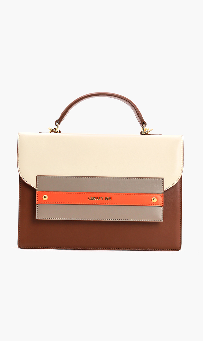 

Cerruti Natalie Leather Flap Bag