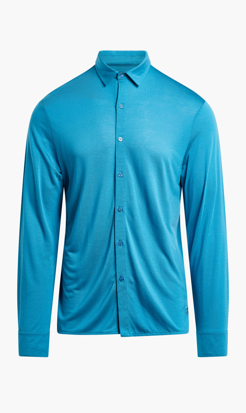 

Vilebrequin Blue Jersey Tencel Solid Shirt for Men | The Deal Outlet
