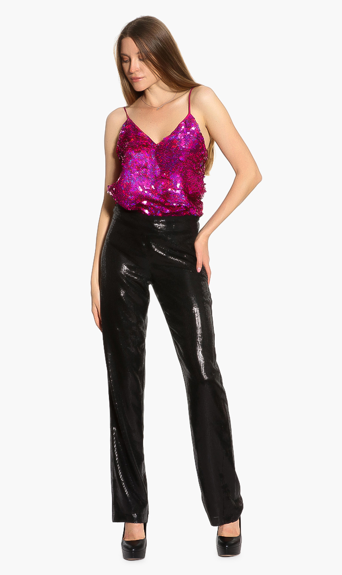 

Sequin Trousers, Black
