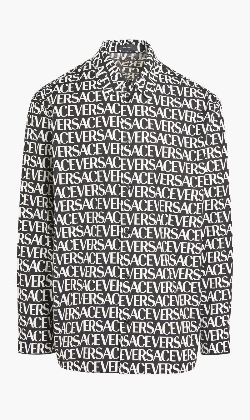 

Informal Shirt Branded Print, Black