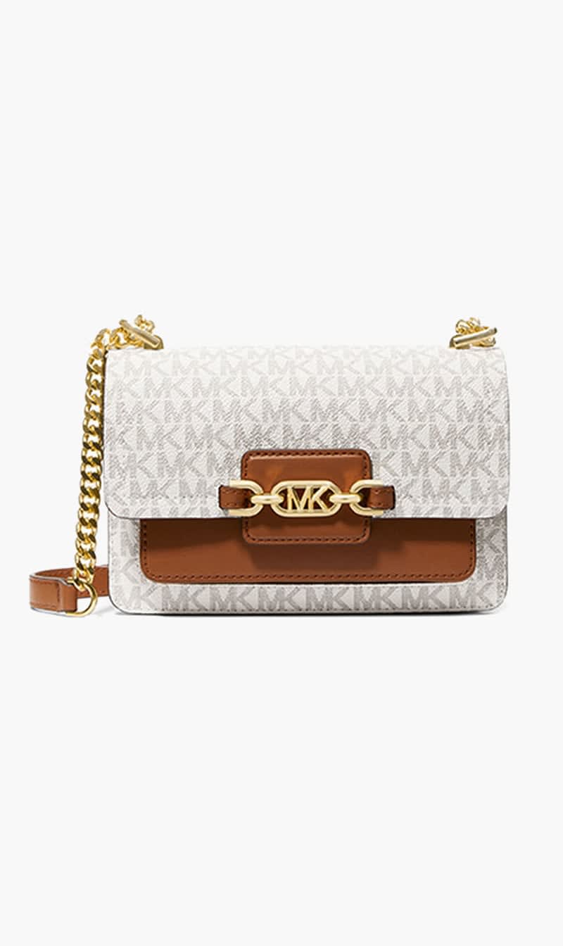 Michael Kors White Heather Extra-small Logo Crossbody Bag for Women