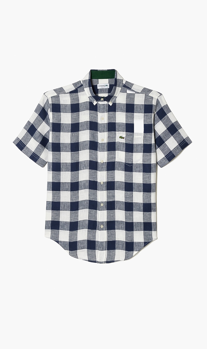 

Lacoste Blue Regular Fit Shirt for Men | The Deal Outlet